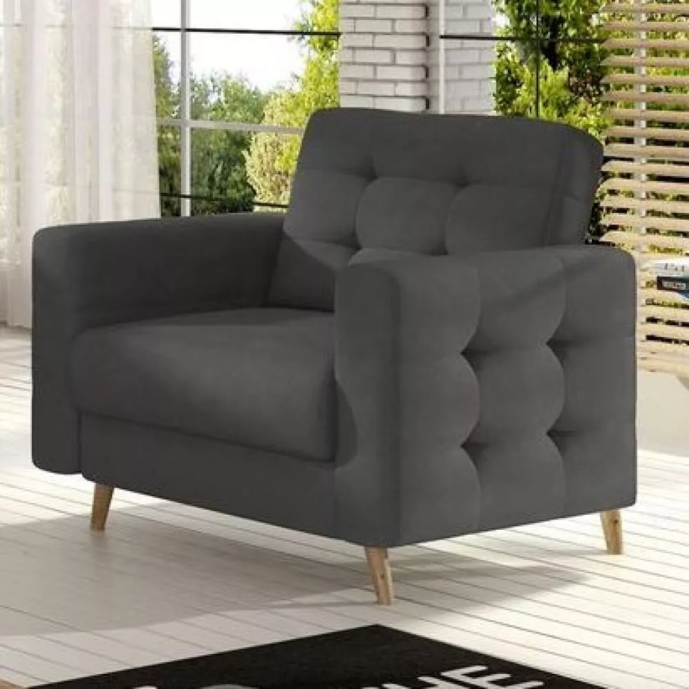 Mīksts krēsls Asgard 1S standard · Tumši pelēks · 107 × 92 × 86 cm