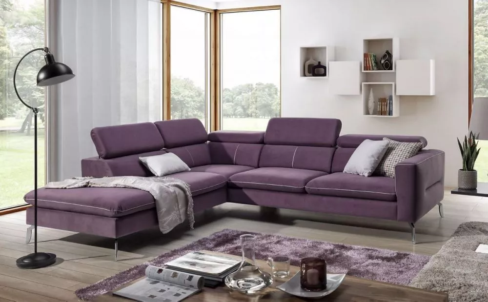 Dīvāns Arezza standard · Violets · 240 × 280 × 75 cm