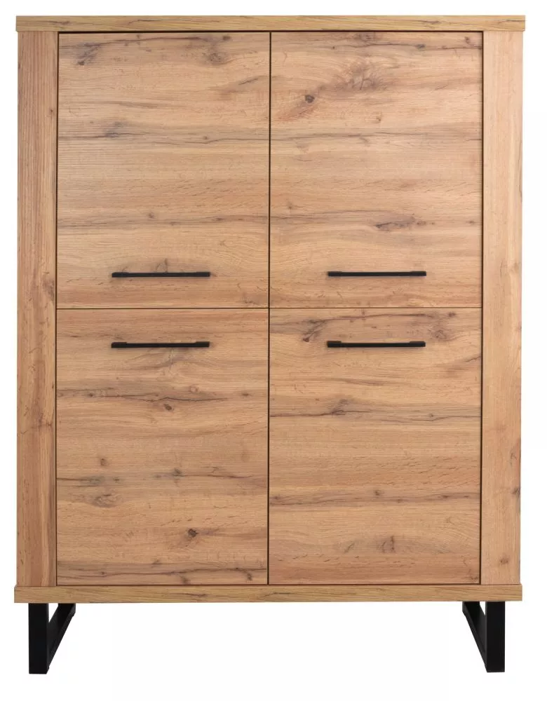 Kumode Loft LO06 · Ozols votāns · 110 × 40 × 157 cm