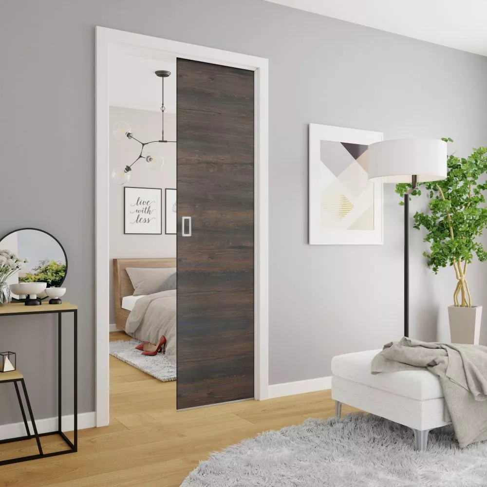 Bīdāmās durvis Evo Classic · Tumšais osis · 106 × 205 cm