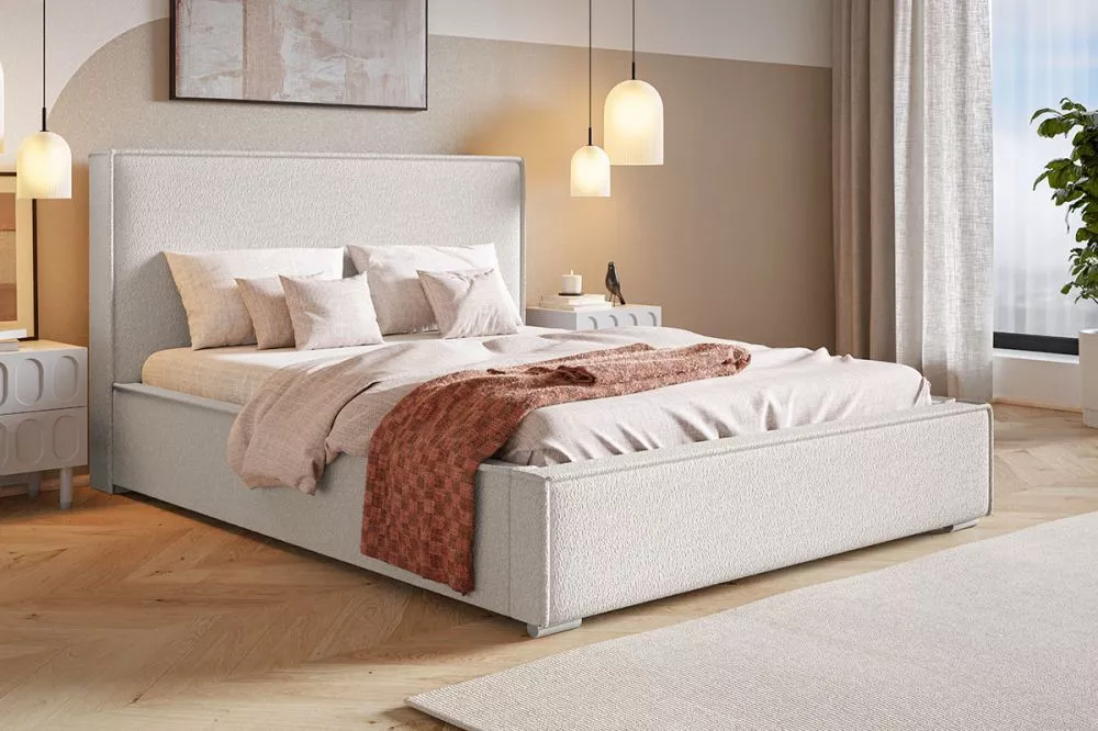 Gulta Bed 8 standard ar stelāžu Guļamvietas platums: 120 cm, Guļamvietas garums: 200 cm, stelāžas tips: koka, · Gaiši bē