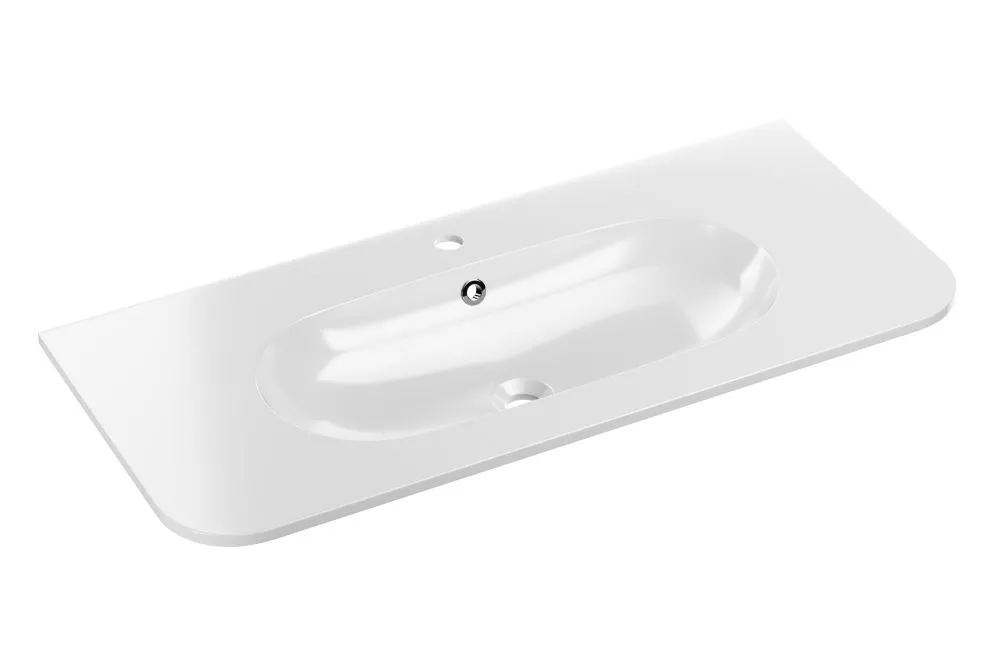 Izlietne Pure White · Balts · 100.4 × 45.8 × 12.25 cm