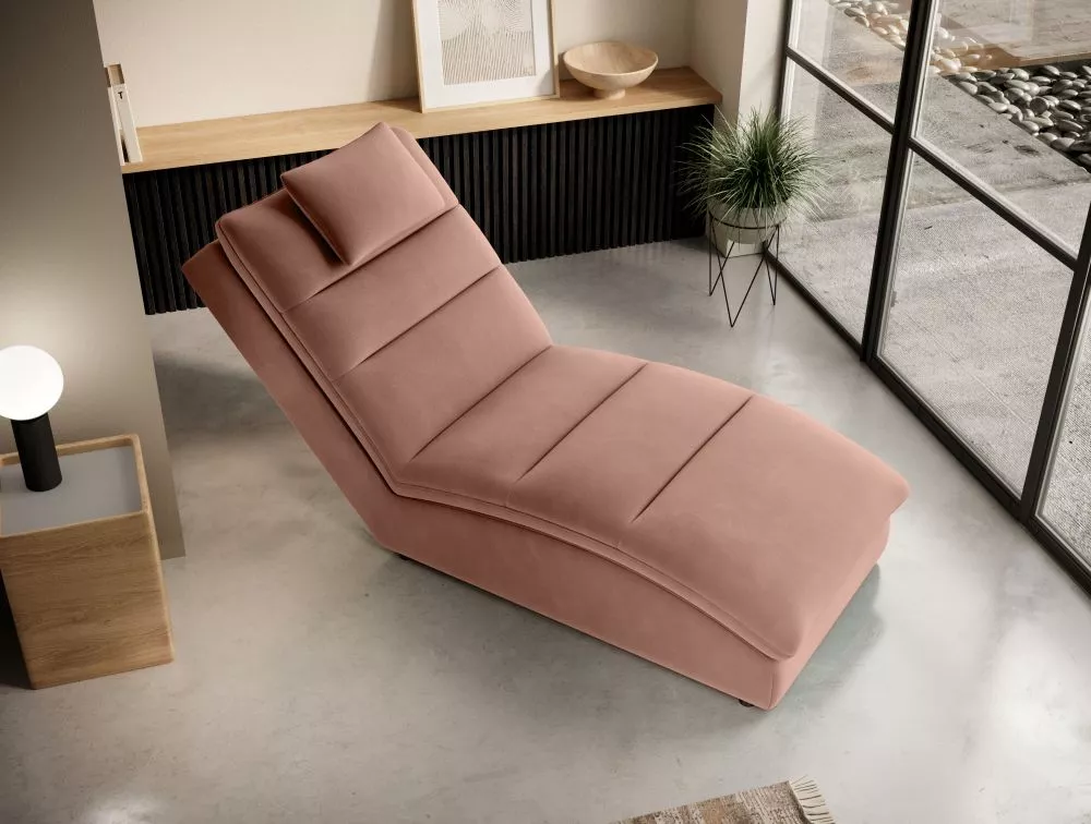 Mīksts krēsls Taco Premium Standard Sēdvietas dziļums: 117 cm, · Rozā · 85 × 170 × 95 cm