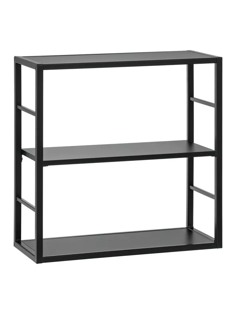Plaukts Switch RM 3 · Melns · 60 × 60 × 25 cm
