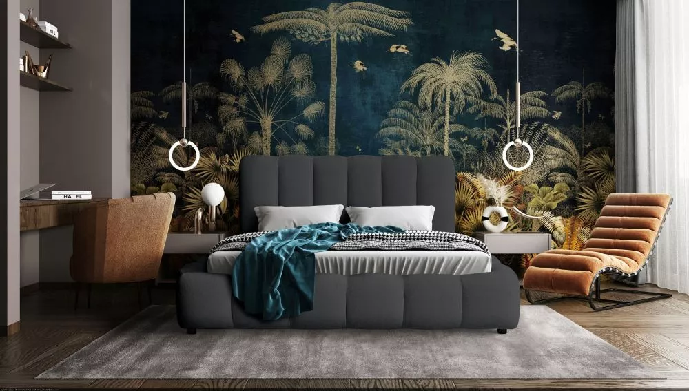 Gulta Dallas Premium Standard ar stelāžu Guļamvietas platums: 180 cm, Guļamvietas garums: 200 cm, stelāžas tips: koka, ·