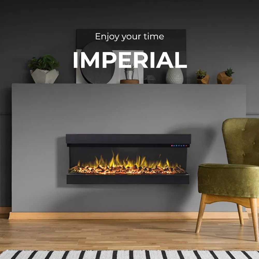 Kamīns Imperial 43 Ar tālvadības pulti: 1, Daudzkrāsaina liesma: 1, Liesmas spilgtuma regulēšana: 1, Dekoratīvais režīms