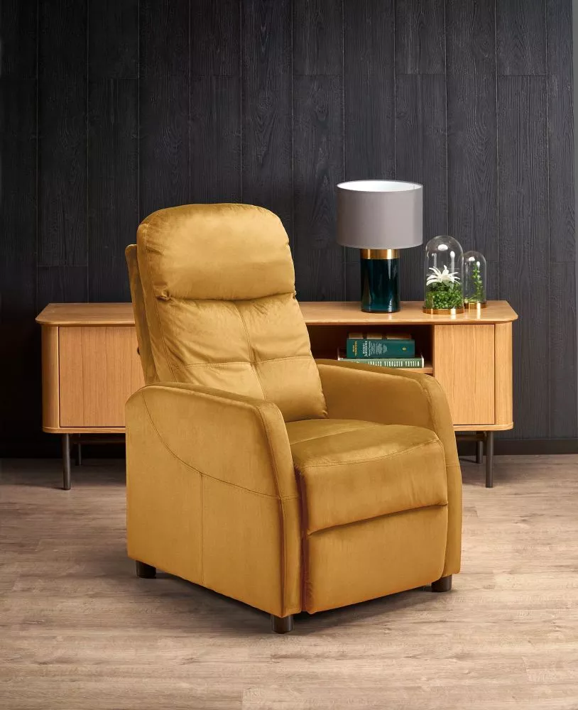 Krēsls Felipe 2 Velvet Comfort · Dzeltens · 76 × 64 × 84 cm