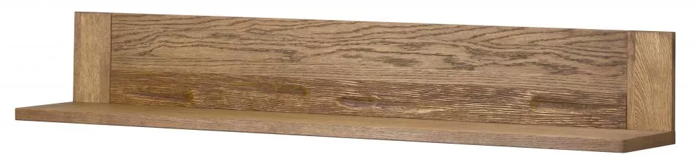 Plaukts Velvet 35 ar LED · Ozols rustikal · 161 × 24 × 25 cm