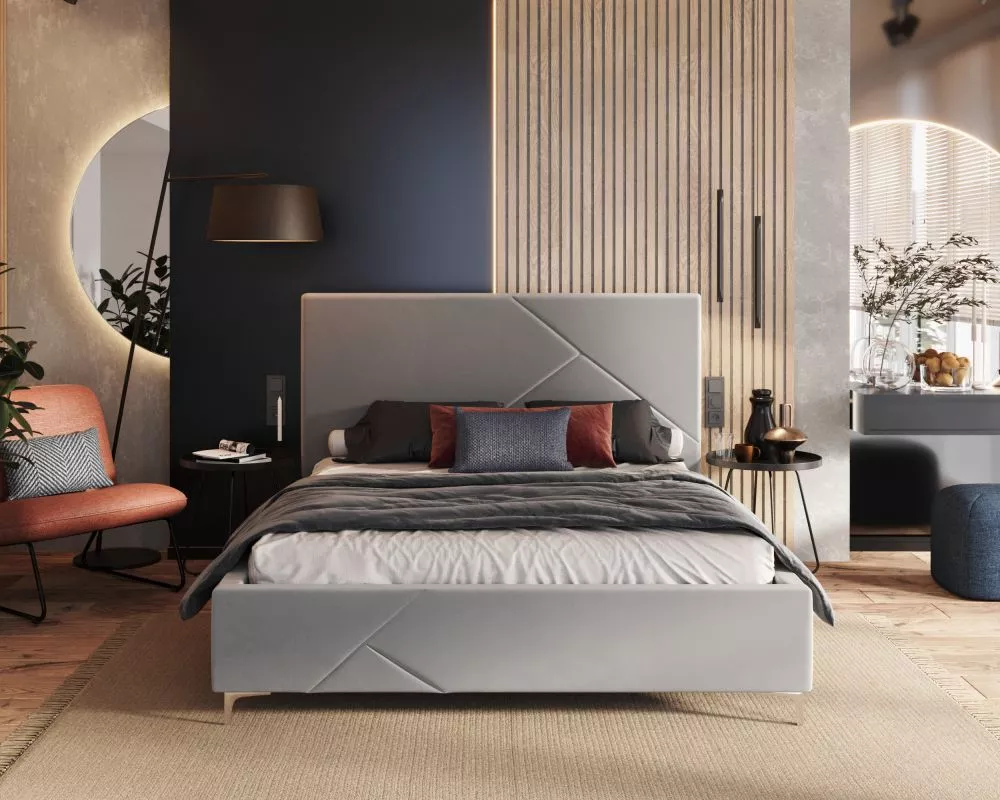 Gulta Navaro Premium Standard ar stelāžu Guļamvietas platums: 90 cm, Guļamvietas garums: 200 cm, stelāžas tips: metāla, 