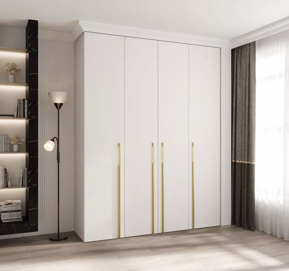 Skapis Como 3 · Balts · 190 × 50 × 245.5 cm