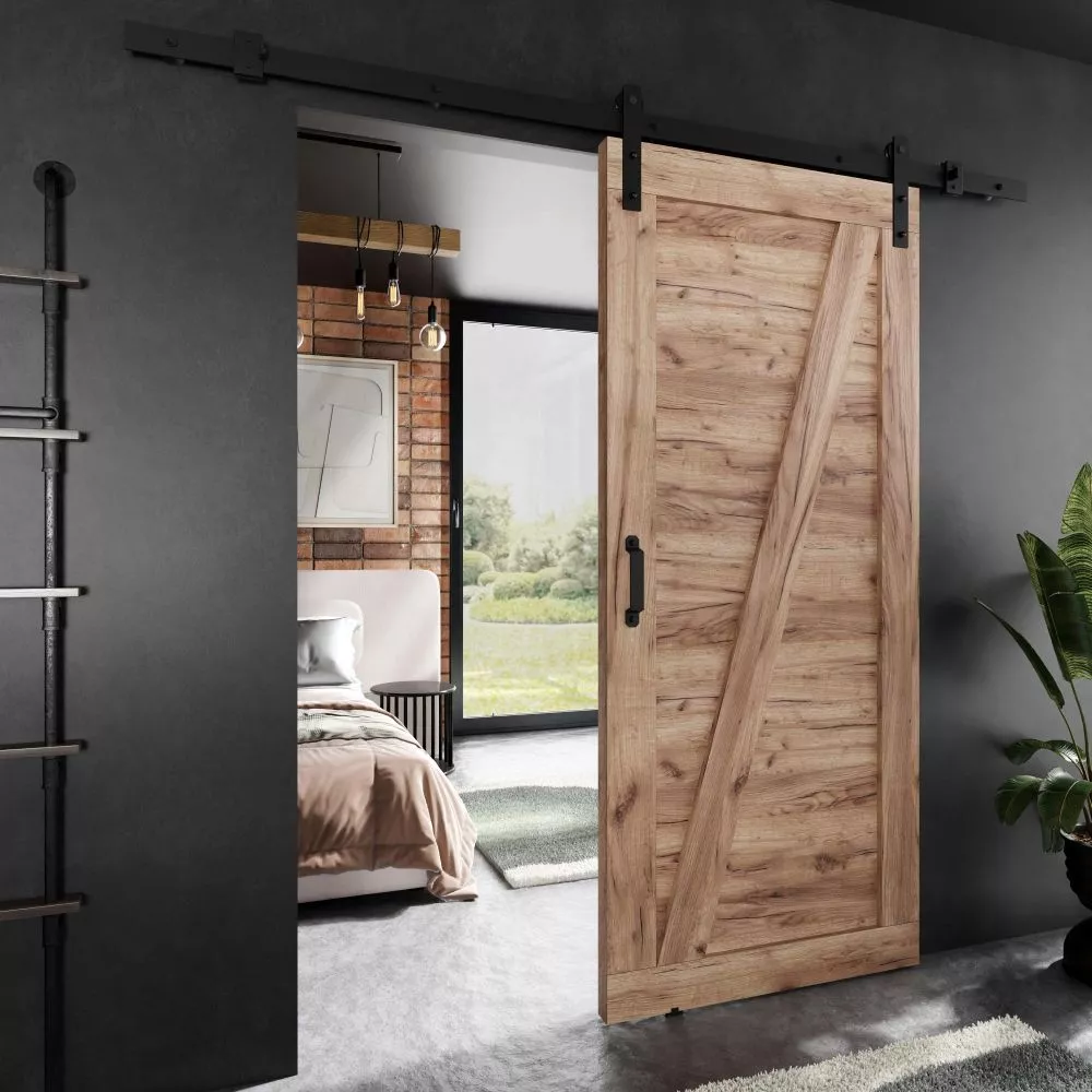 Bīdāmās durvis Adio Loft-3 · Ozols craft zelts · 86 × 205 cm