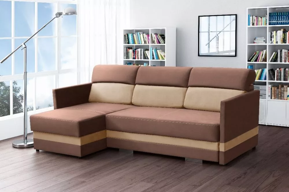 Dīvāns Koliber Standard · Brūns + bēšs · 146 × 220 × 91 cm