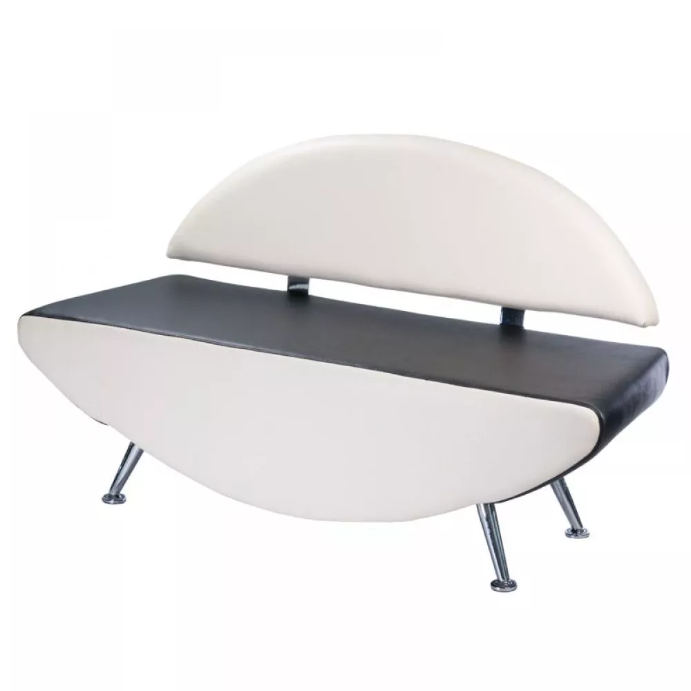 Dīvāns BD-6710 · Balts + melns · 52 × 138 × 84 cm