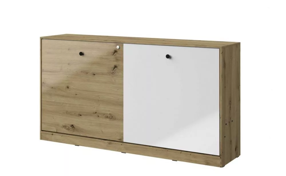 Bērnu gulta Nero 16 gloss 90x200 ar stelāžu Guļamvietas platums: 90 cm, Guļamvietas garums: 200 cm, · 214 × 50 × 110 cm