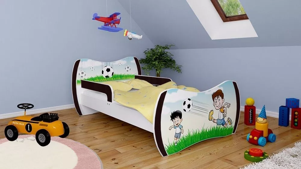 Bērnu gulta Dream L01 140x70 DM07 ar stelāžu Guļamvietas platums: 70 cm, Guļamvietas garums: 140 cm, · 94 × 144 × 71 cm