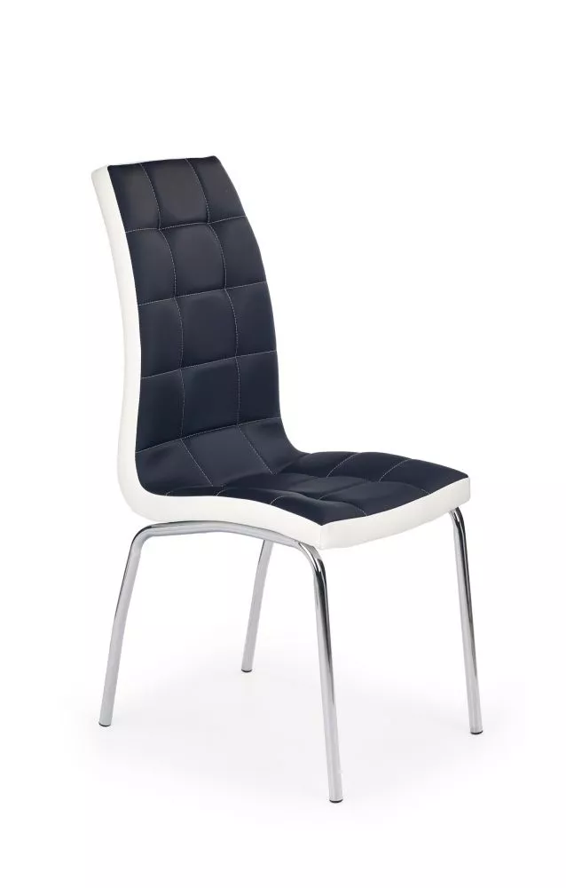 Krēsls K-186 · Melns + balts · 100 × 42 × 63 cm