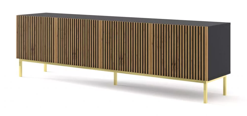 TV tumba Ravenna F Gold Frame RTV 4D · 199.6 × 41.8 × 57.8 cm