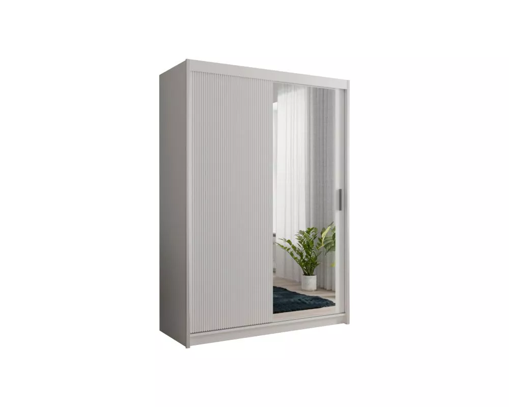 Skapis Chicago Slim · Balts · 150 × 62 × 216 cm