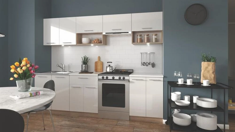 Virtuves komplekts Viola 260 gloss Materiāls : MDF + LKSP plātne,