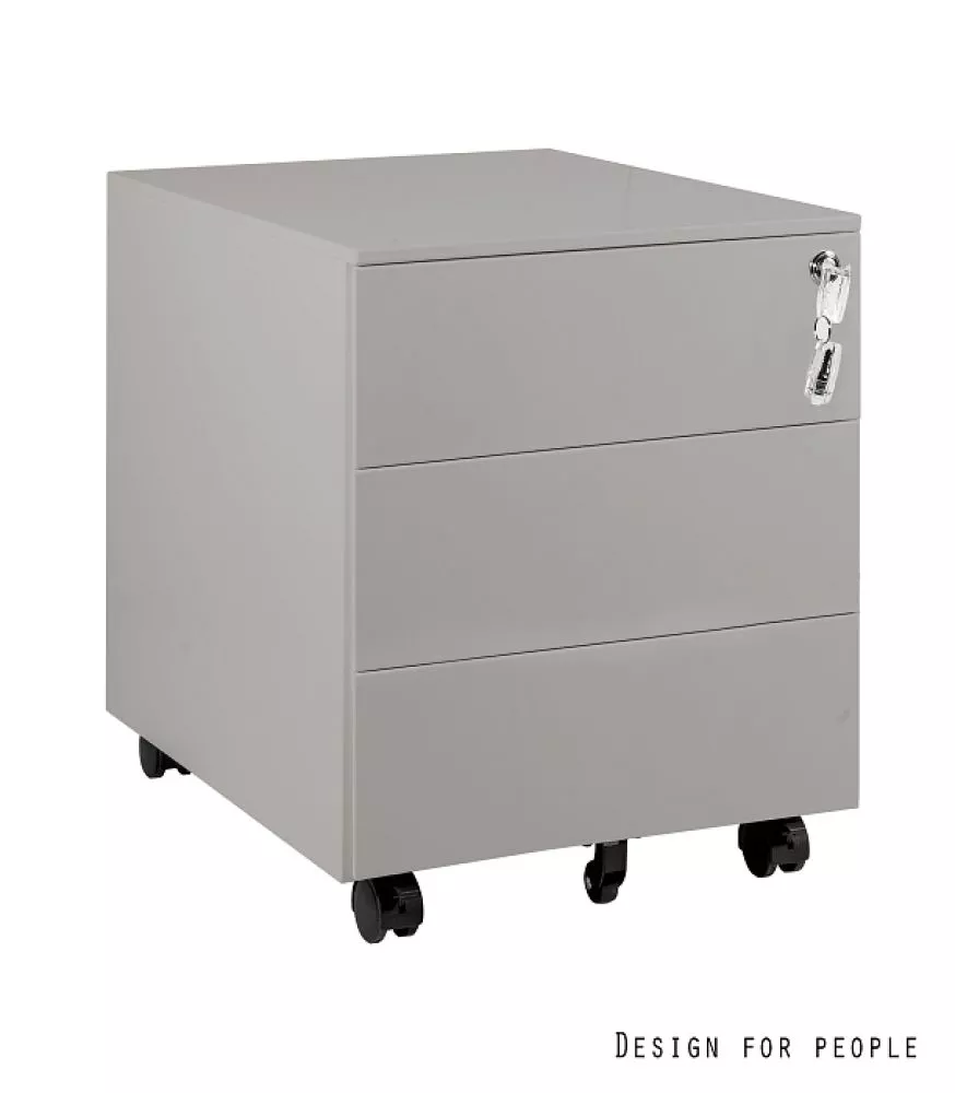 Kumode Kontener XD-041-3 · Pelēks · 50 × 39 × 49 cm