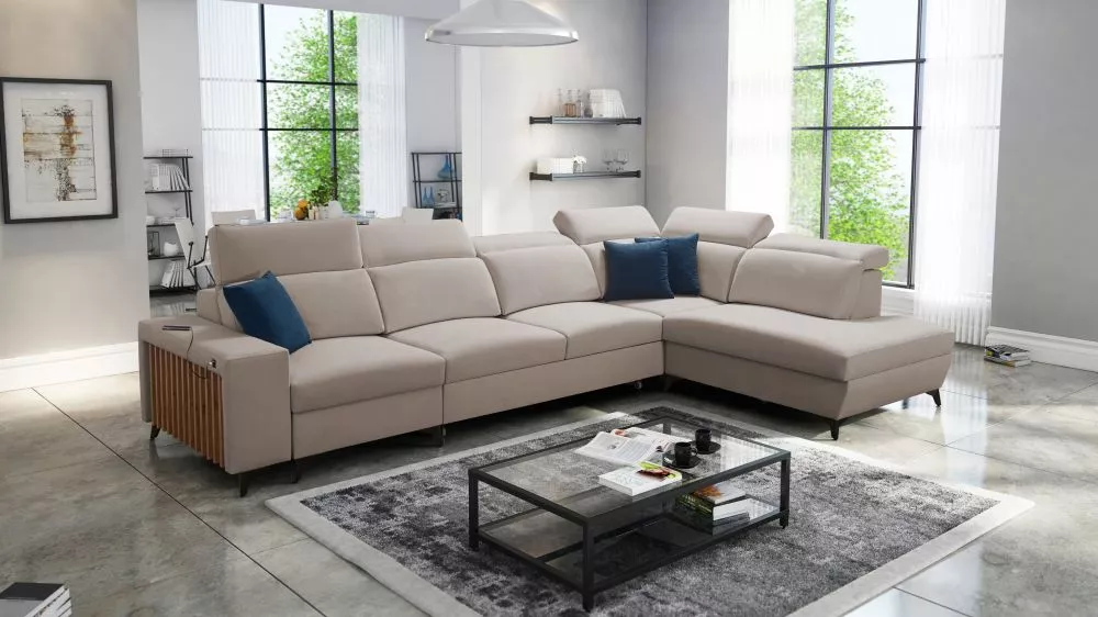 Dīvāns Bartone 11 Standard · Kapučino · 224 × 359 × 83 cm