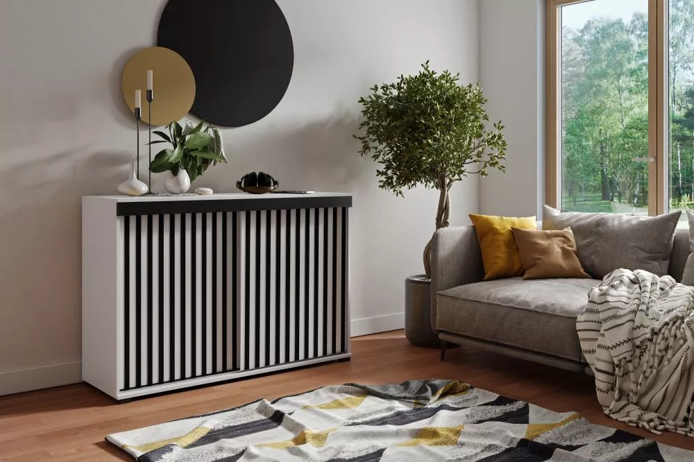 Kumode Malani Duplo · Balts · 120 × 45 × 94 cm