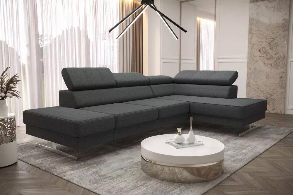 Dīvāns Emporio Mini Standard · Antracīts · 180 × 300 × 79 cm