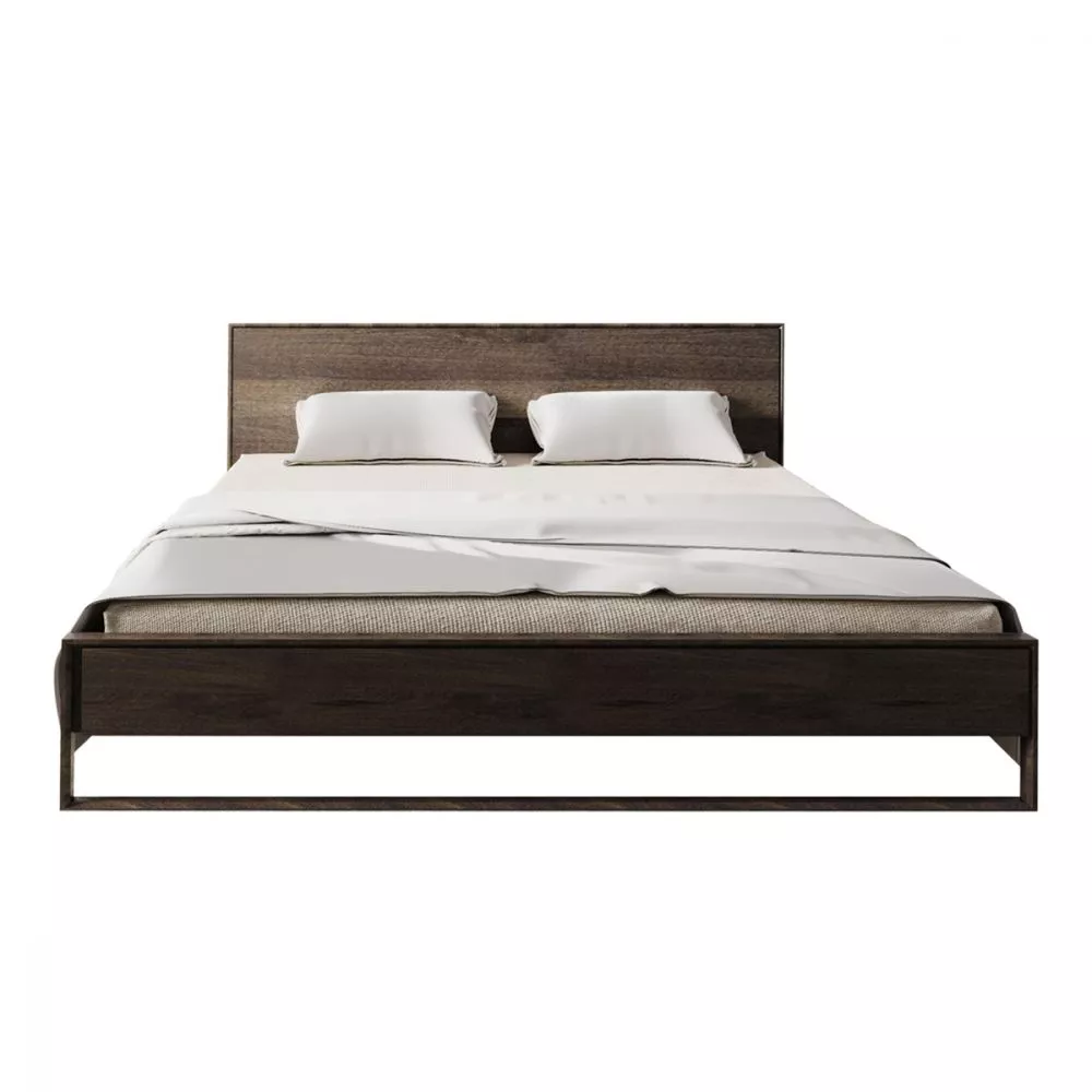 Gulta Adria ar stelāžu Guļamvietas platums: 140 cm, Guļamvietas garums: 200 cm, · Tumšais ozols · 149 × 210 × 91 cm