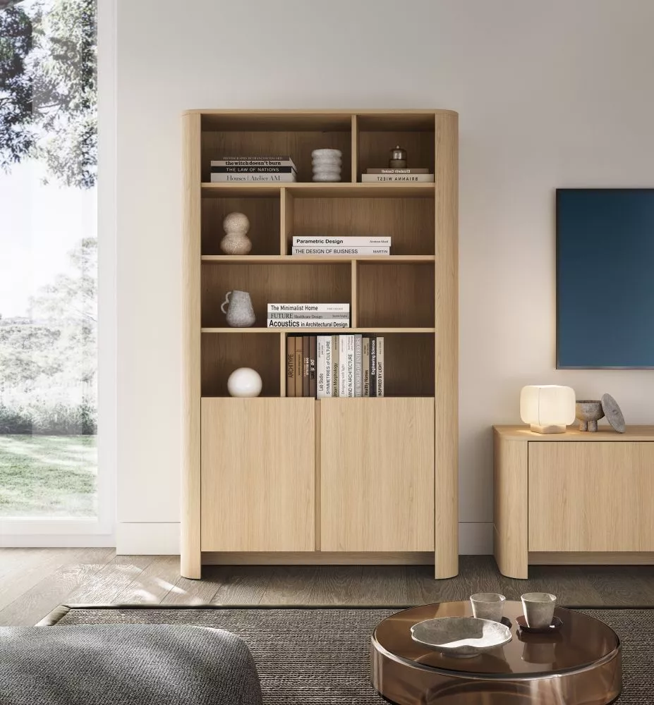 Grāmatu skapis Bari RG103 · Ozols · 103 × 39 × 170 cm