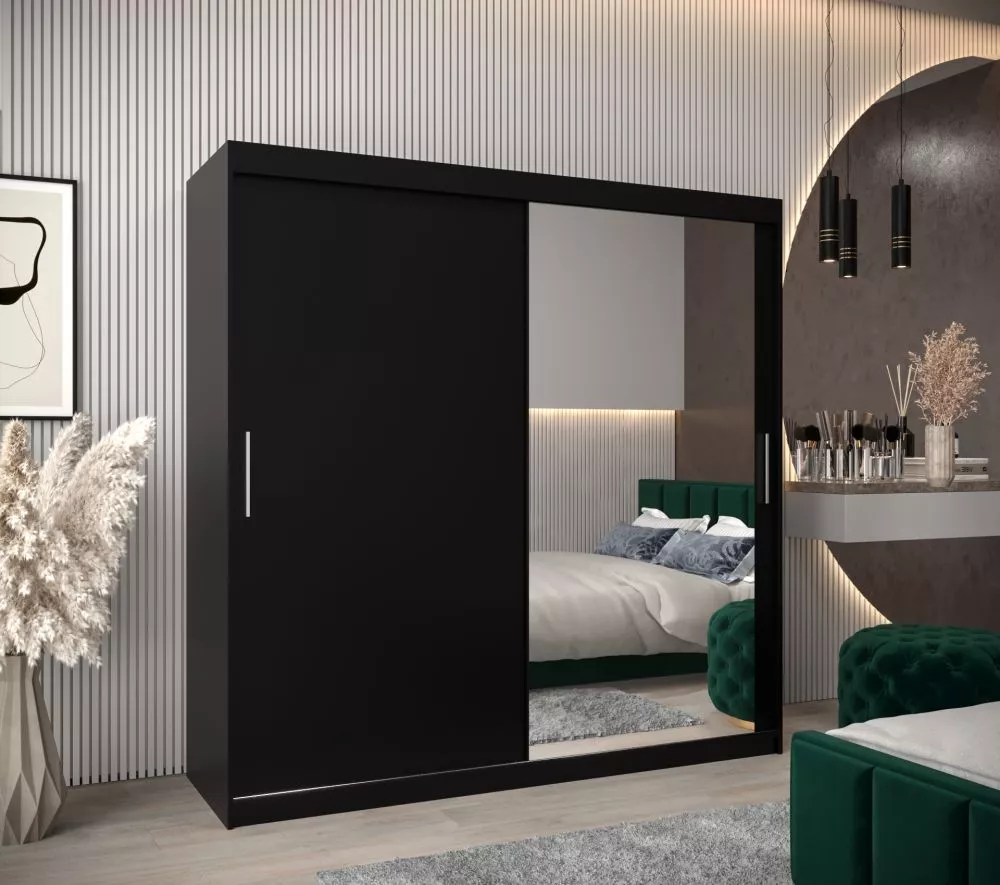 Skapis Tokyo 2 · Melns · 200 × 62 × 200 cm