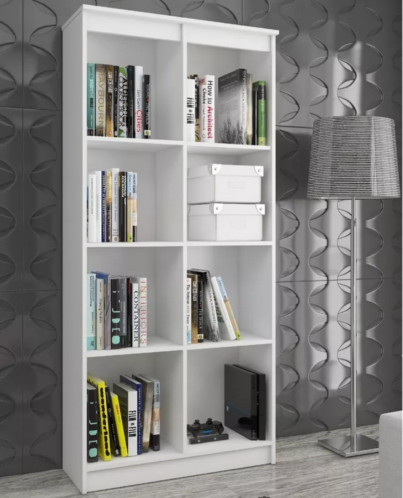 Plaukts R80 8P · Balts · 60 × 180 × 35 cm