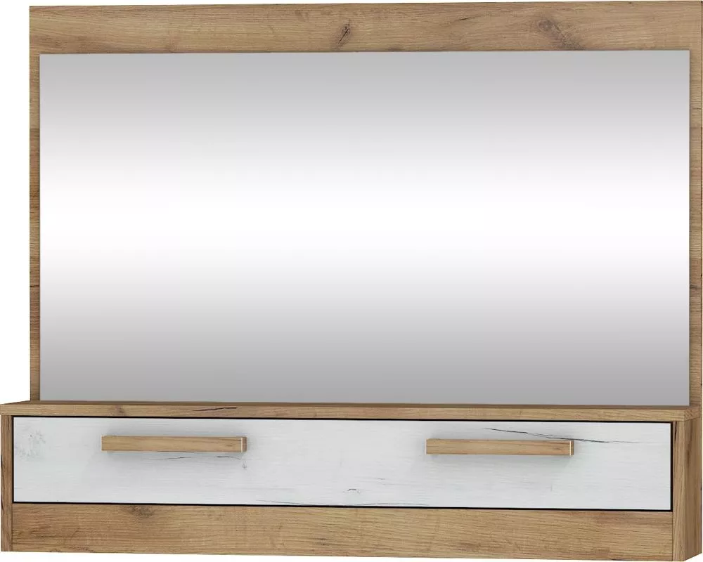 Spogulis Maximus MXS 14 · Zelts ozols + balts ozols · 100 × 6.2 × 79.6 cm