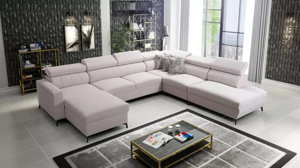 Dīvāns Baltico 9 Premium Standard · Krēma · 302 × 351 × 83 cm