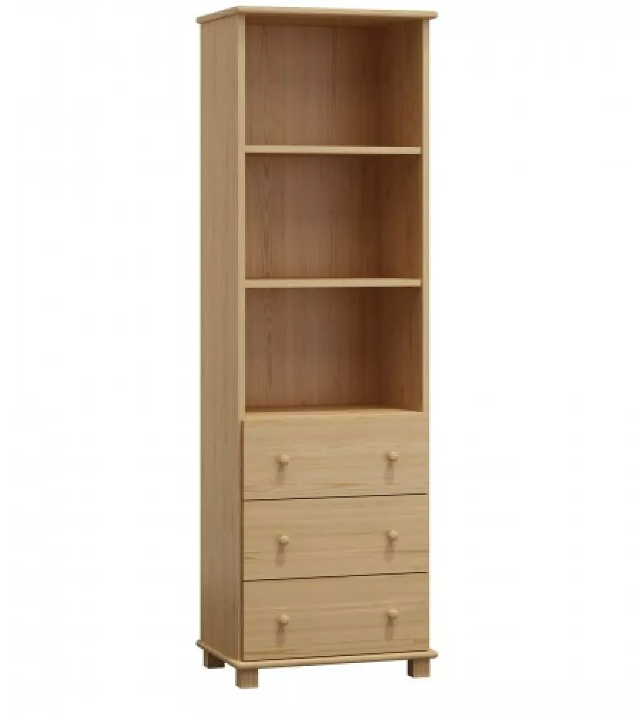 Grāmatu skapis Book 4 · Priede · 60 × 42 × 190 cm