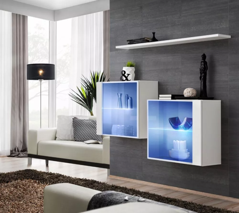 Plaukts Switch SB 3 · Balts · 130 × 110 × 30 cm