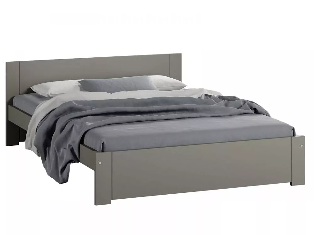 Gulta DMD-9 Magnat ar stelāžu Guļamvietas platums: 160 cm, Guļamvietas garums: 200 cm, · Pelēks · 168 × 206 × 65 cm
