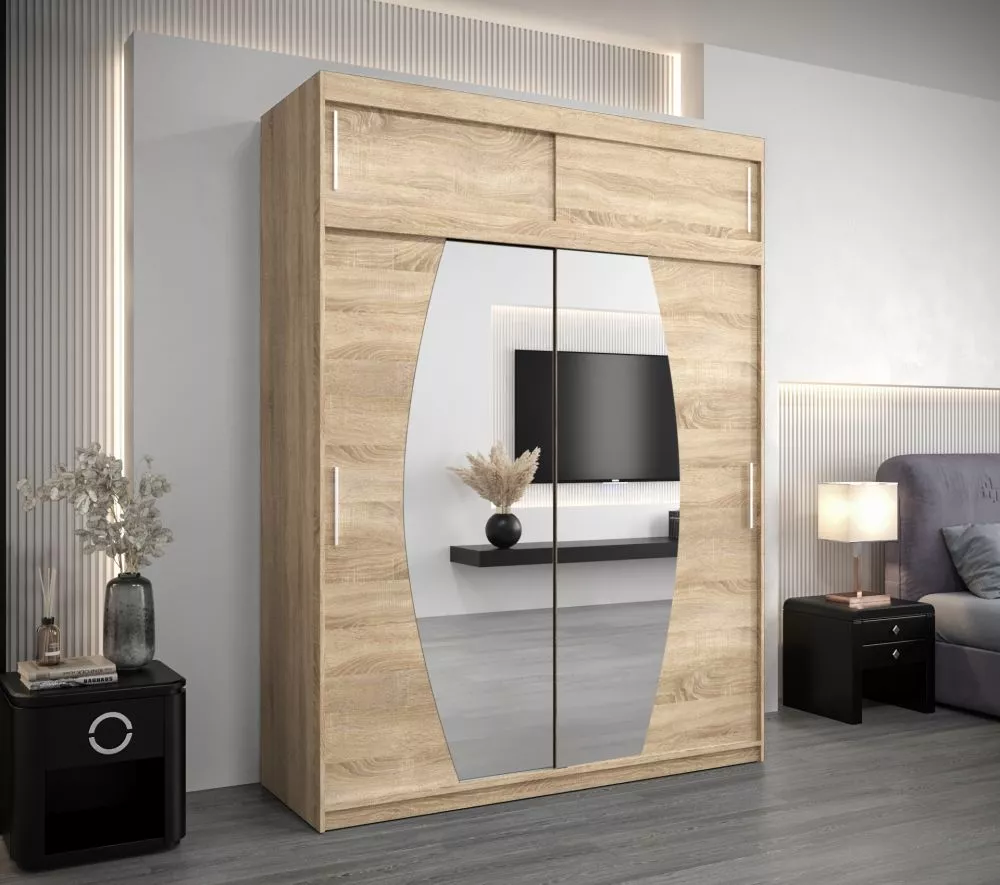 Skapis Elypse Plus · Sonoma · 180 × 62 × 240 cm