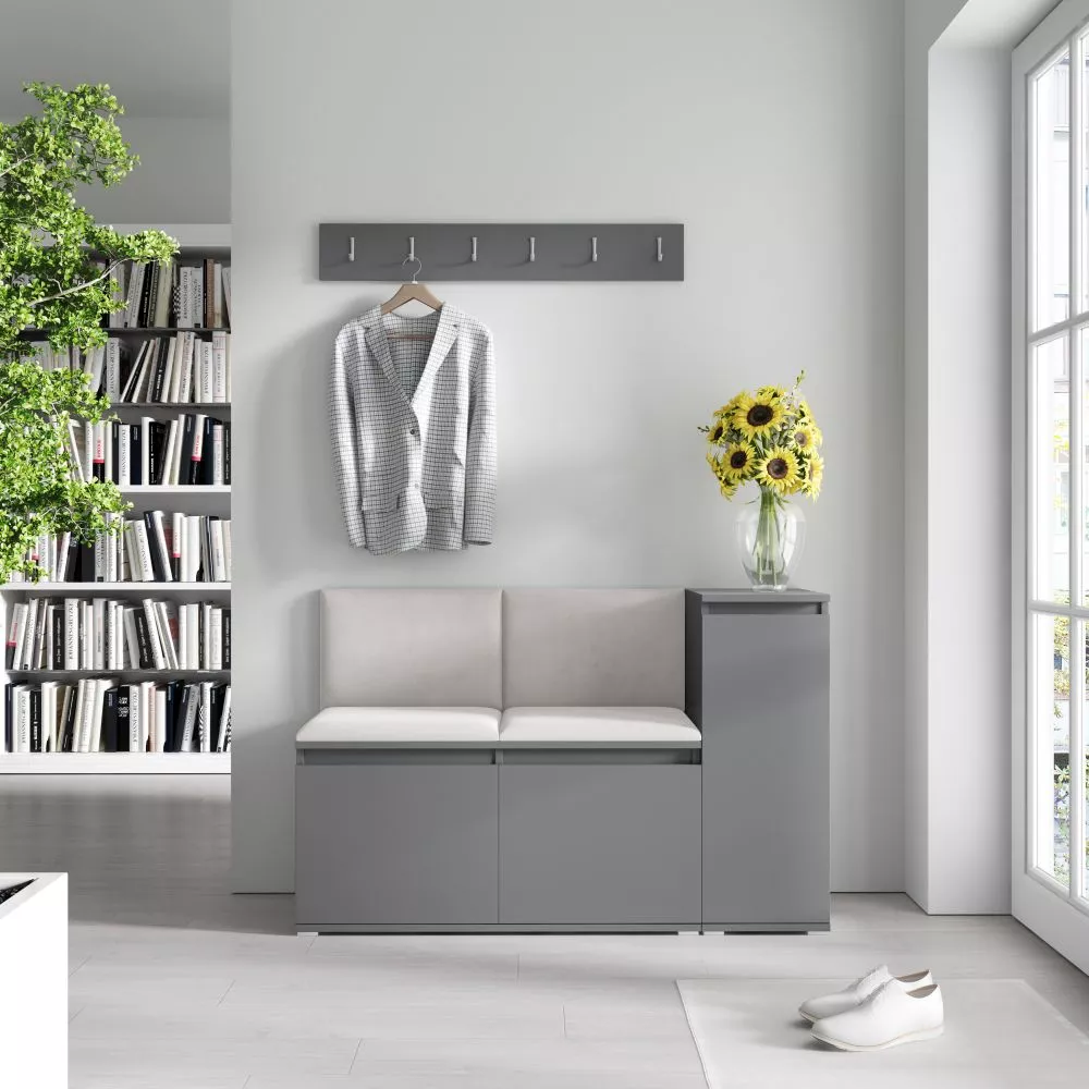 Apavu plaukts Emi 25 Trinity Korpusa krāsa: grafīts, · 130 × 40 cm