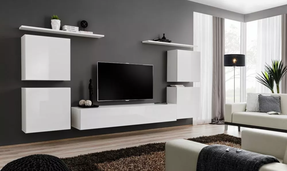 Sekcija Switch 4 · Balts · 320 × 40 × 150 cm