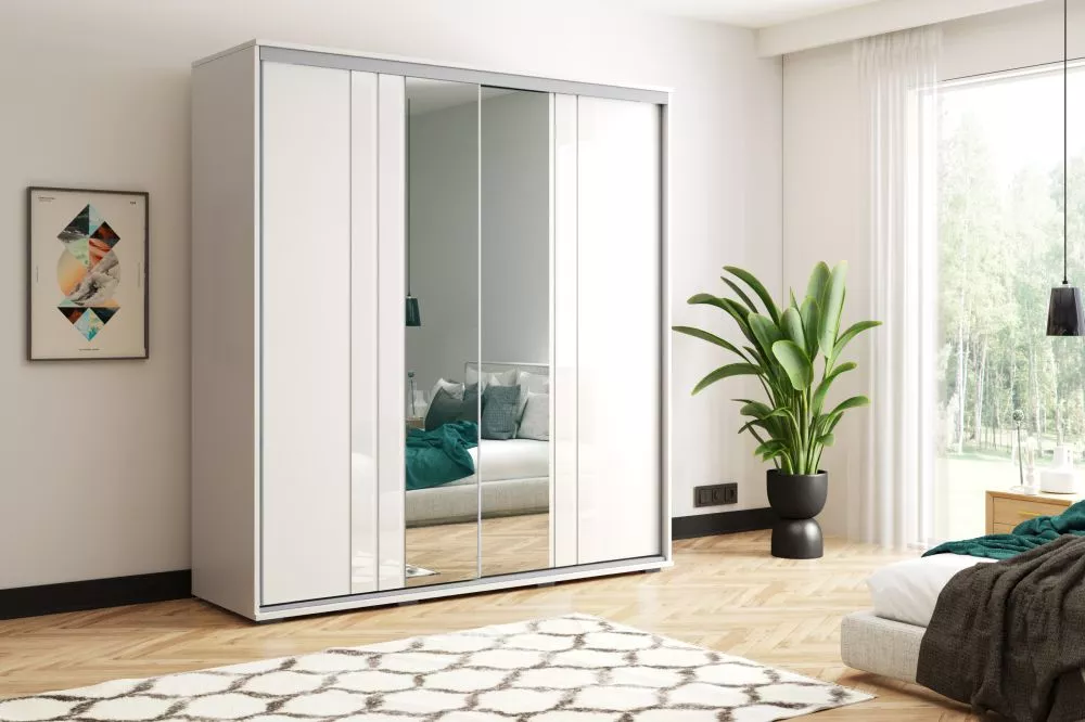 Skapis Modern A10 · Balts · 200 × 62 × 245 cm