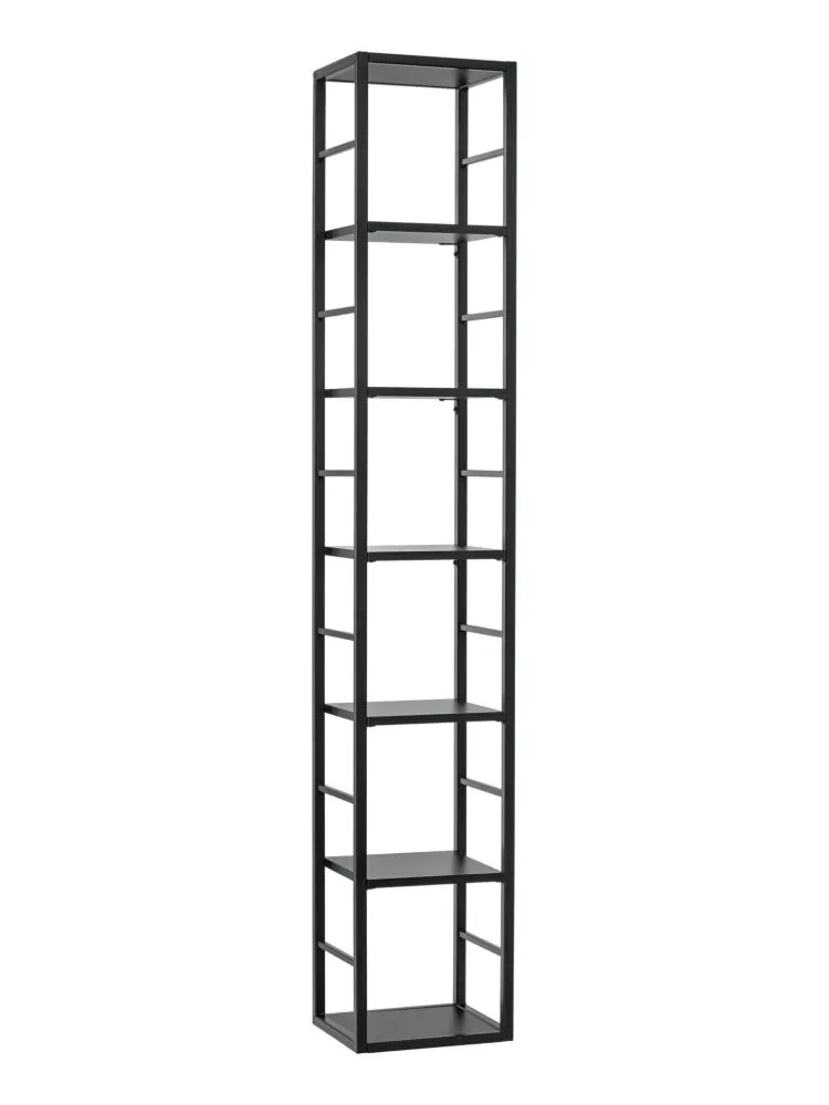 Plaukts Switch RM 1 · Melns · 30 × 176 × 25 cm