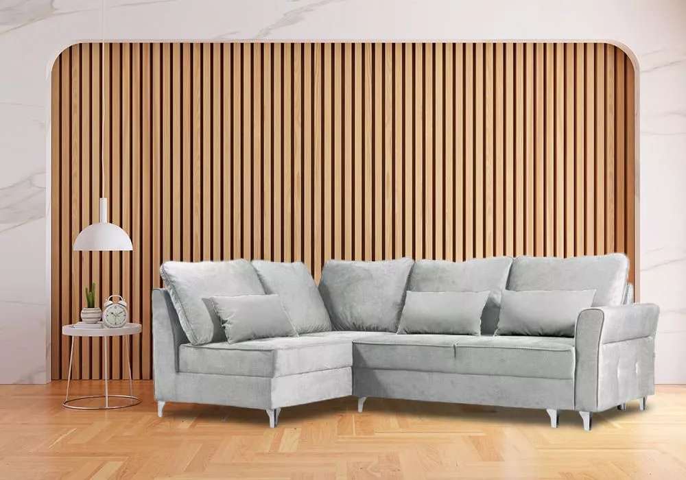 Dīvāns Broadway Standard · Gaiši pelēks · 171 × 259 × 95 cm