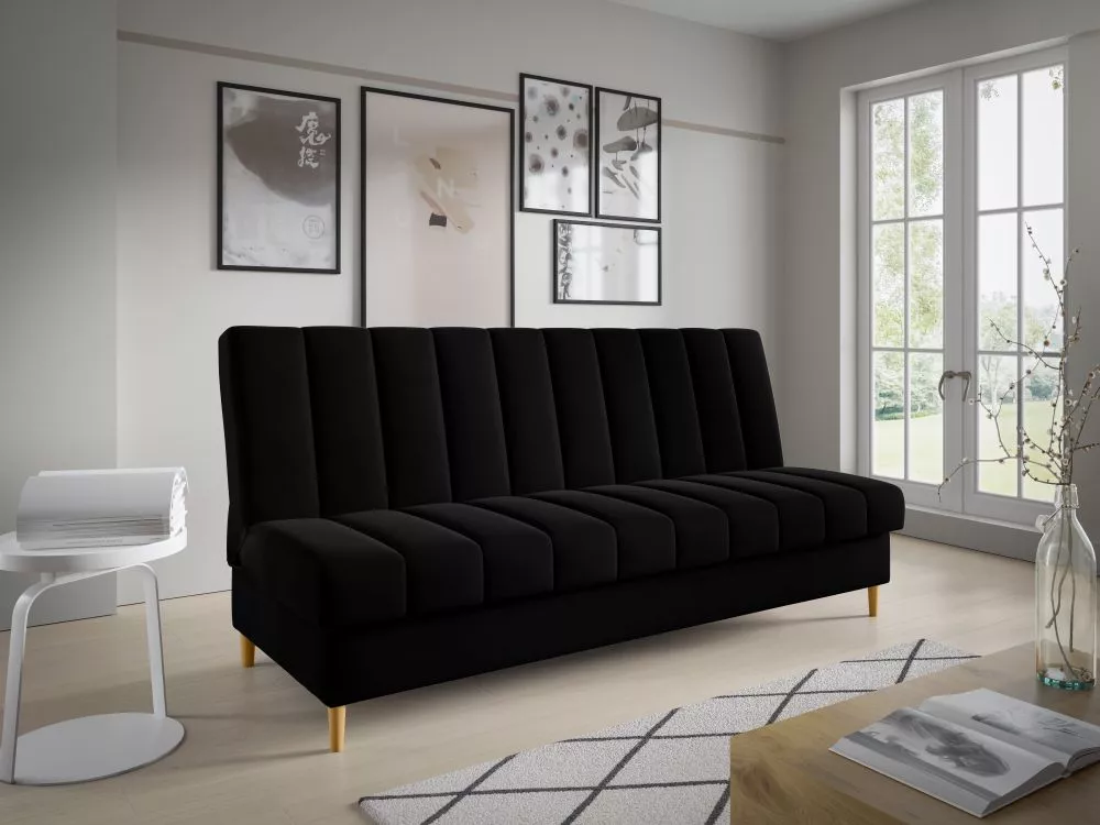 Dīvāns Sofa Bed 180 standard · Melns · 90 × 200 × 93 cm