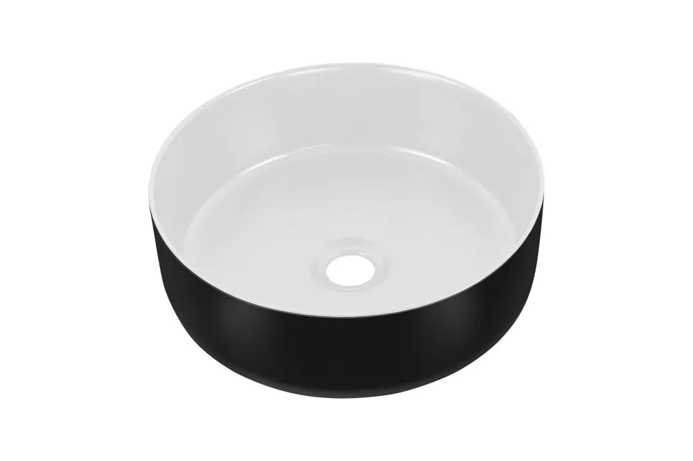 Izlietne Simple 8 · Melns + balts · 13 cm
