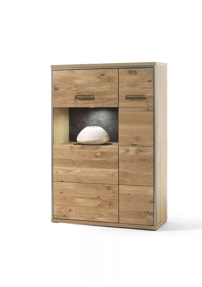Kumode Espero 24/25 ar LED · Ozols · 94 × 39 × 136 cm