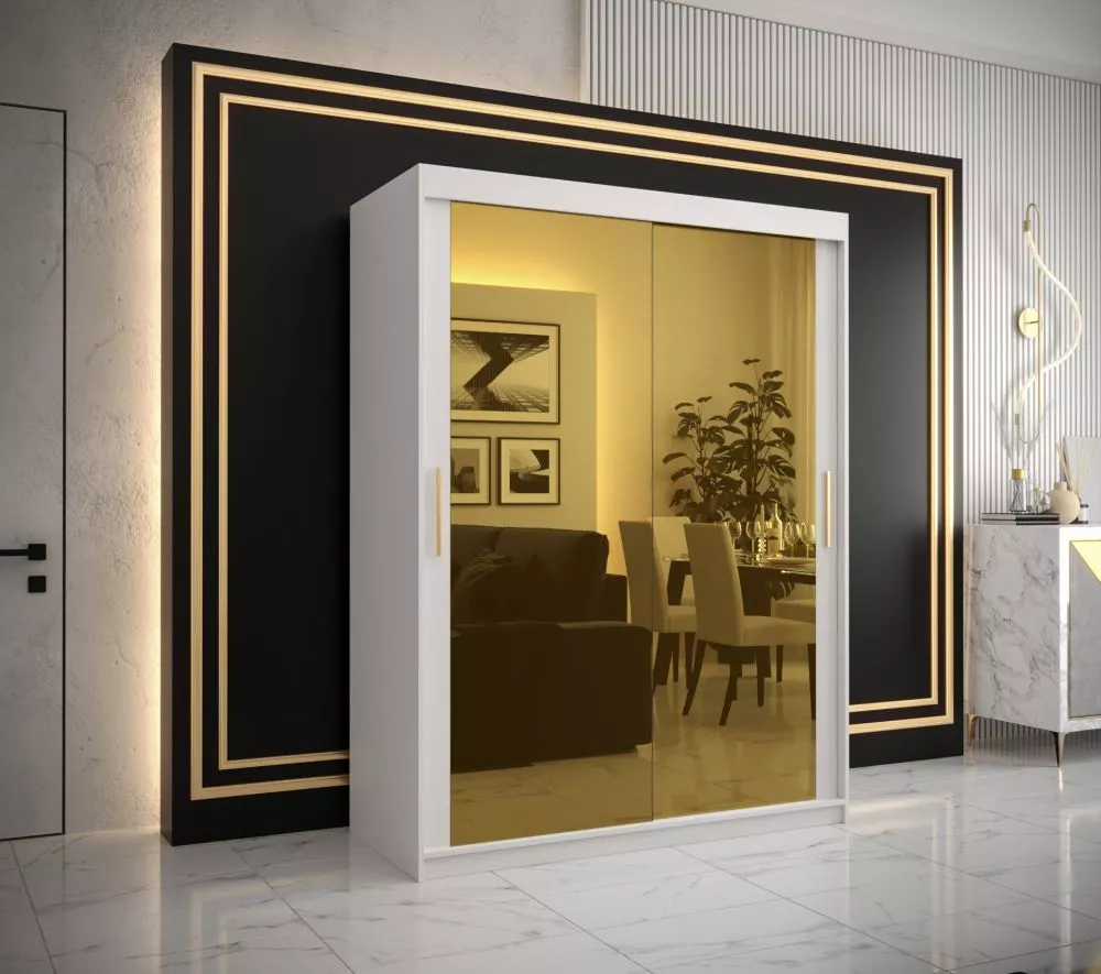 Skapis Golden T3 · Balts · 150 × 62 × 200 cm