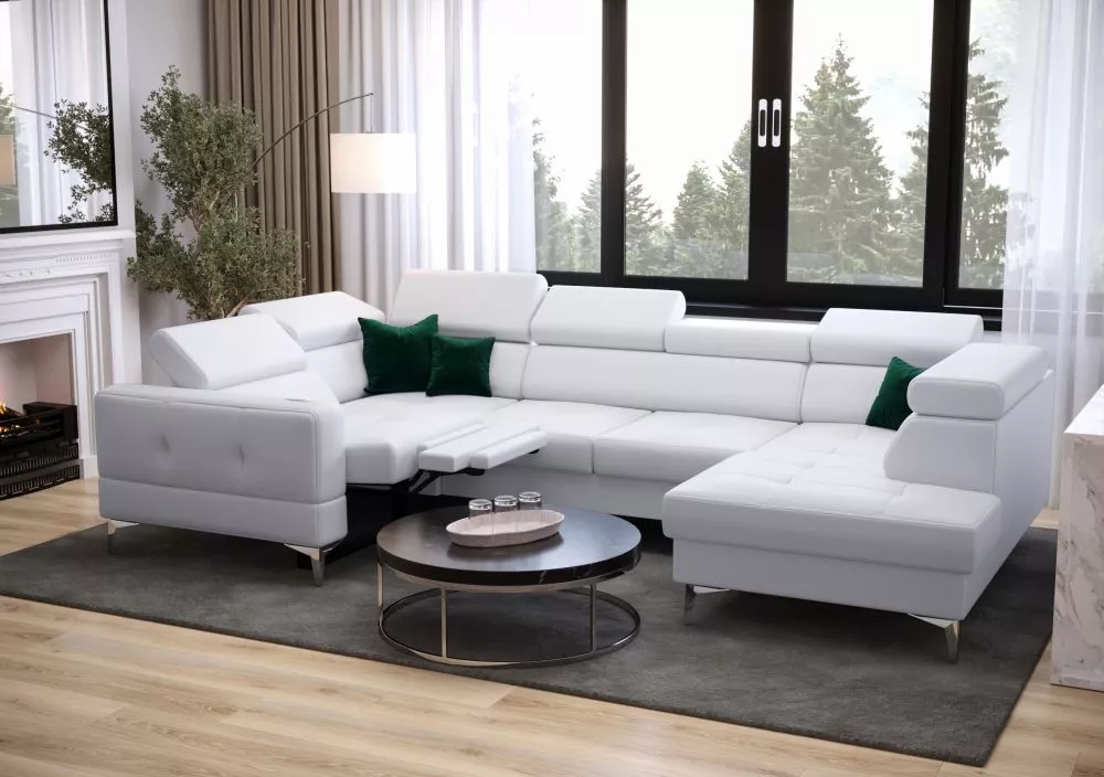 Dīvāns Toscania Max 1 Relax standard · Balts · 185 × 350 × 78 cm