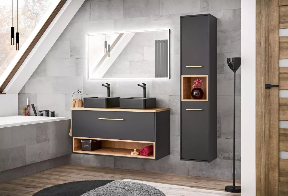 Vannas istabas komplekts Borneo Cosmos 4 ar LED · 170 × 51 cm