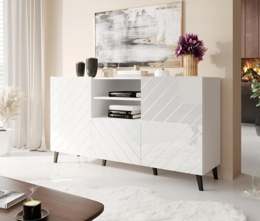 Kumode Abeto K2D1S · Balts · 150 × 41.6 × 82 cm