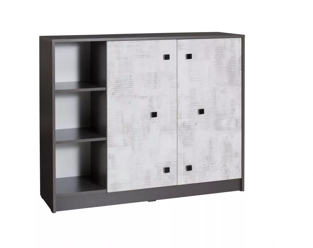 Kumode Tommy 9 · Grafīts + enigma · 120 × 37 × 97 cm